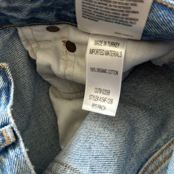 Agolde sz 23 90’s Pinch light wash button fly great pre owned condition - Picture 8 of 11